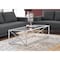 Monarch Specialties Coffee Table - 44"L / Chrome Metal With Tempered Glass I 3440 - alternate 1